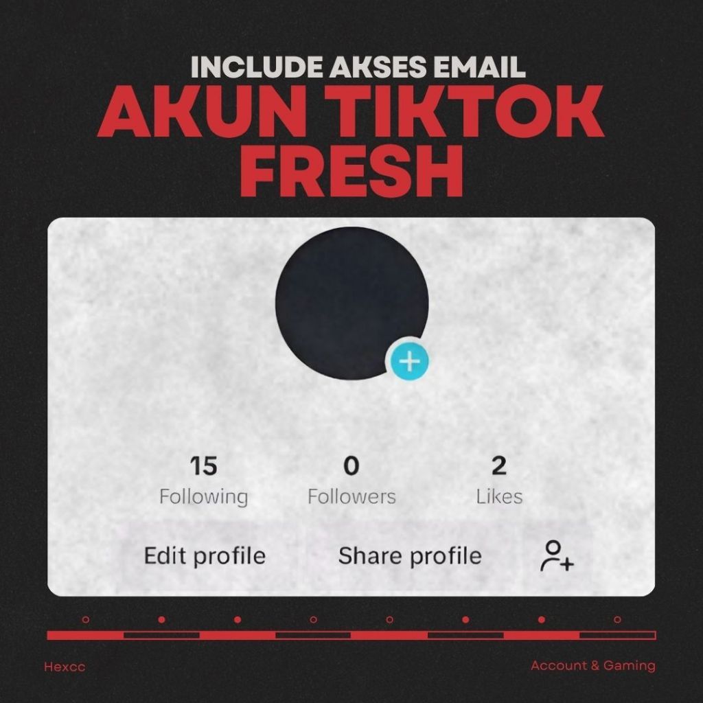 Akun TikTok Fresh  | Tiktok Baru | Fresh | No Shadowban | Siap Pakai