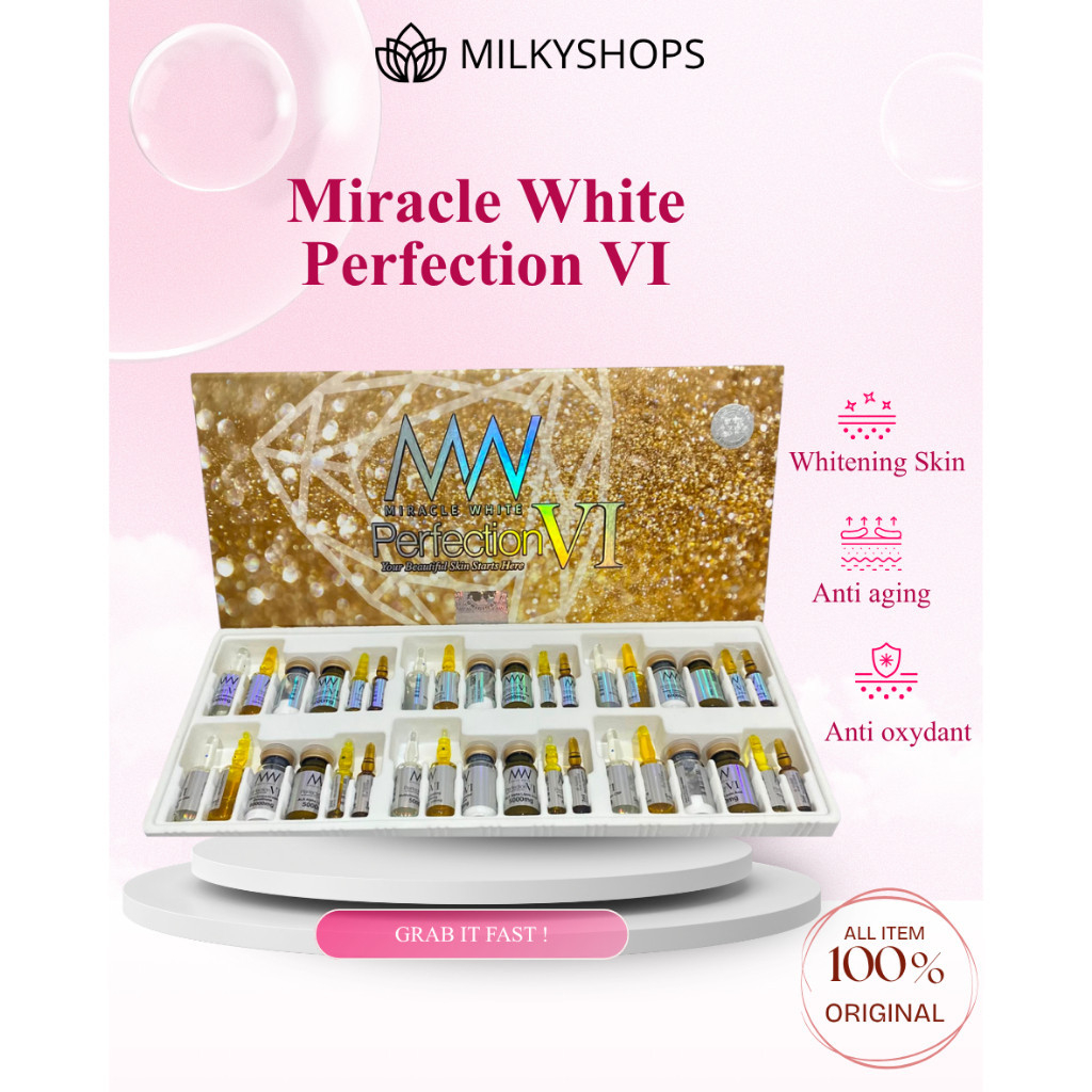 Paket Perawatan Kulit Wajah Miracle White Gold Perfection IV