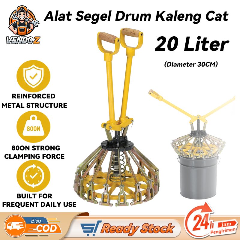 Alat Segel Drum Kaleng Cat 20 Liter Crimping Tool Barrel Pail Seal Sealer Alat Penutup Tutup Kaleng 