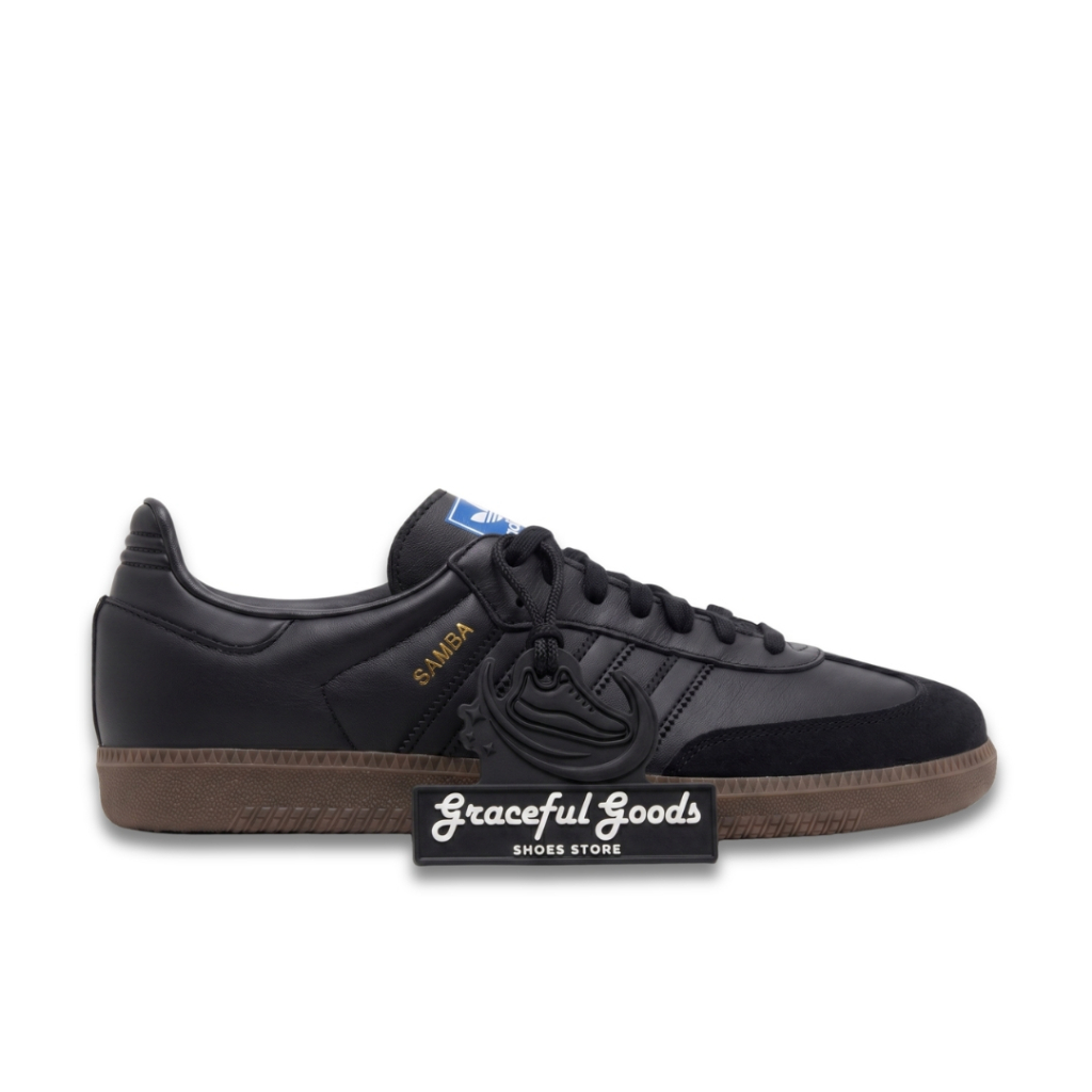 Sepatu Sneakers Adidas Samba OG Core Black Gum Triple Black - graceful goods