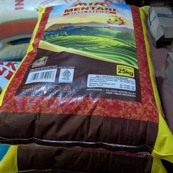 Beras premium MENTARI 25kg