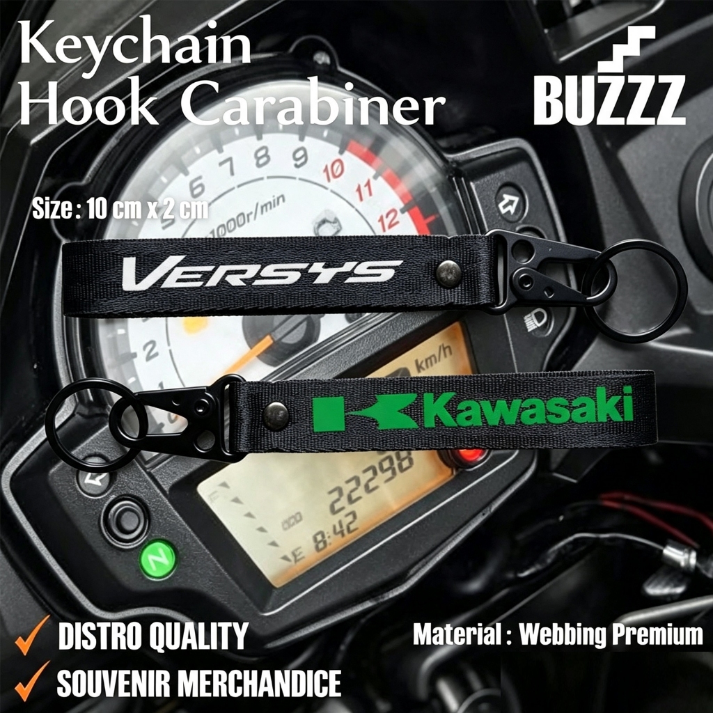 GANTUNGAN KUNCI KAWASAKI VERSYS - KEYCHAIN VERSYS - KARABINER KAWASAKI VERSYS