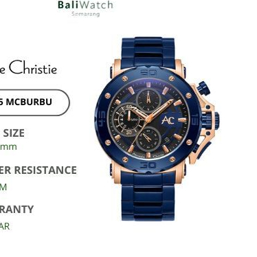 Alexandre Christie AC C 9205 MCB Jam Tangan Pria