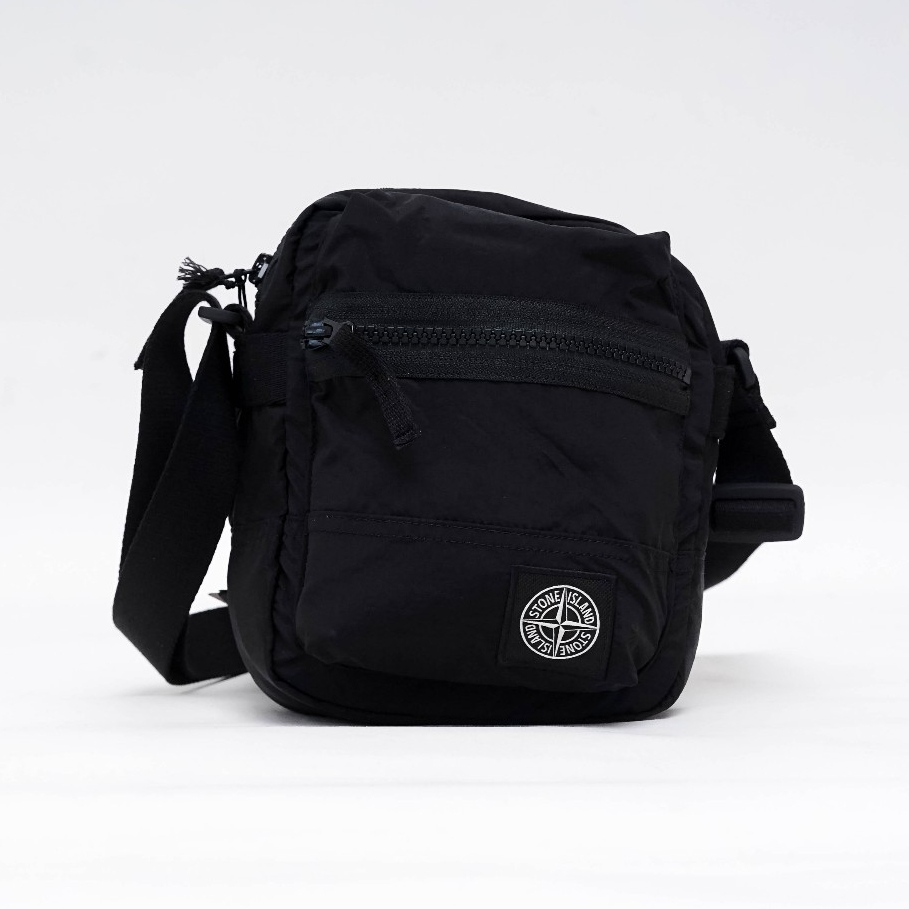 STONE ISLAND SLING BAG CROSSBODY MARSUPIO TRACOLLA BLACK