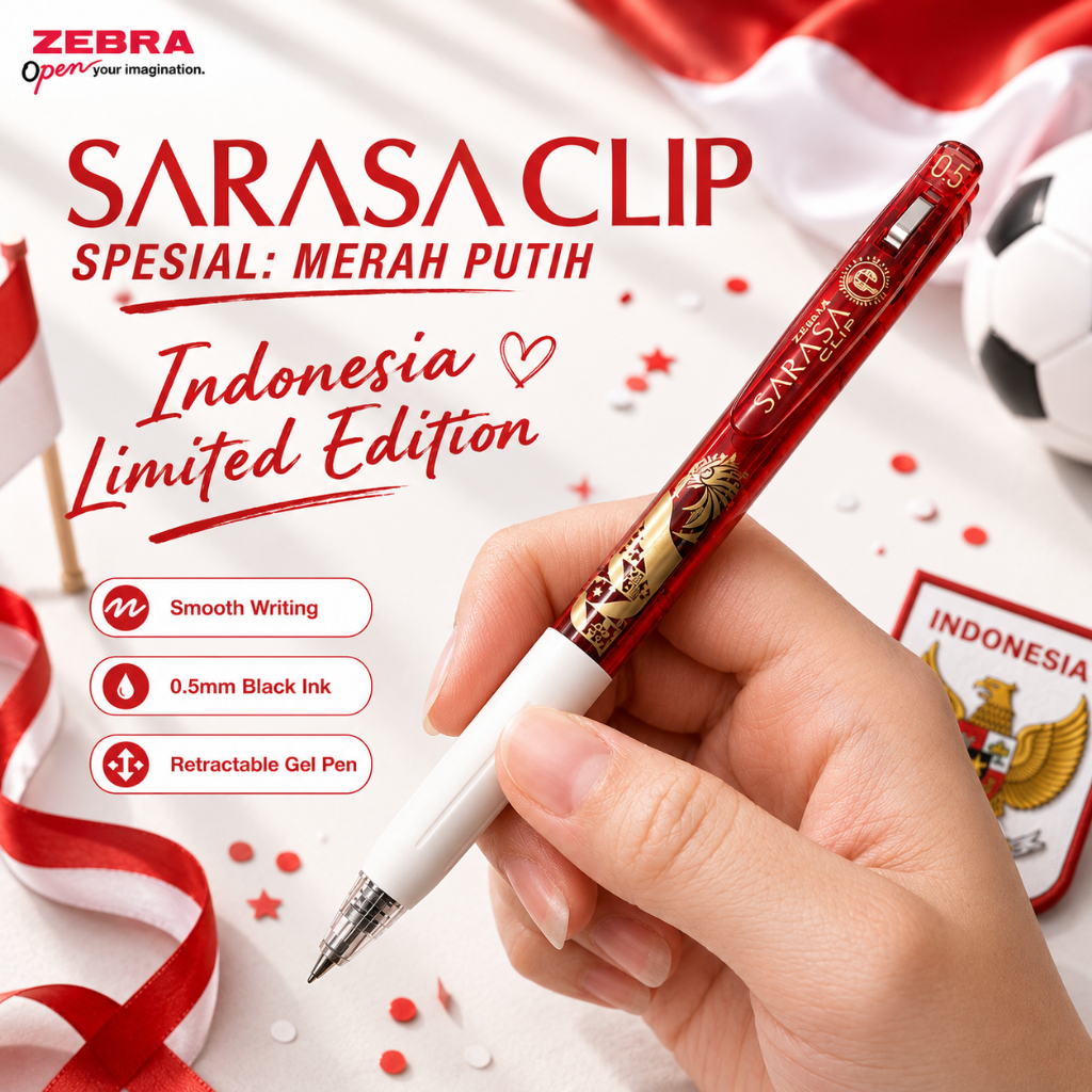 Pulpen Zebra Sarasa 0.5 / Zebra Sarasa Clip