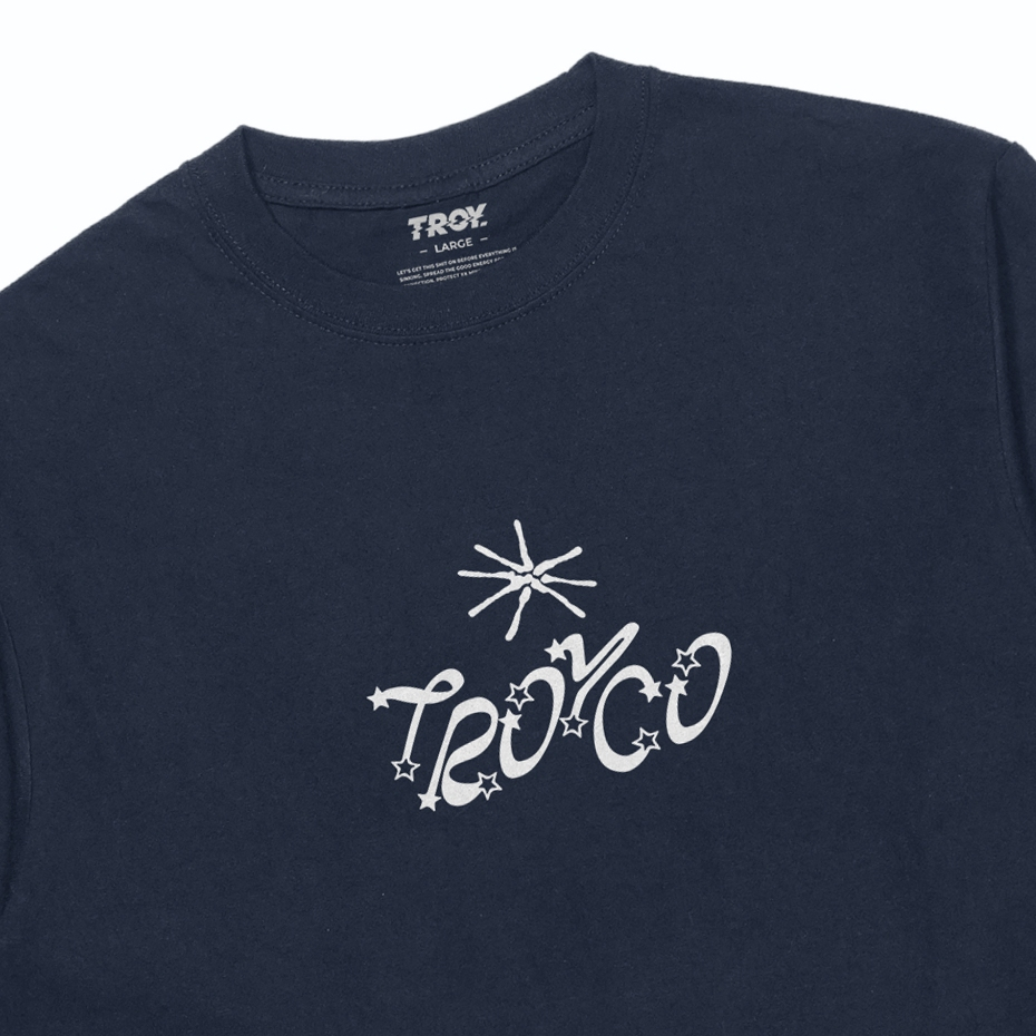 Troy Company Longsleeve T-Shirt Navy Dreamstars - Kaos Pria Lengan Panjang Biru Navy LSD 3682
