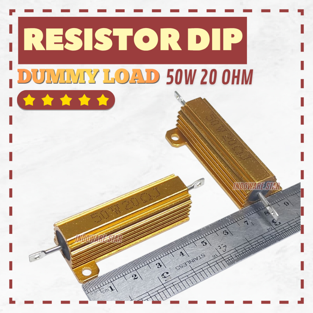 Wirewound Resistor Electronic Aluminium 50 watt Resistor / Dummy Load / Shunt 50 W 20 Ohm 50w 20r RS