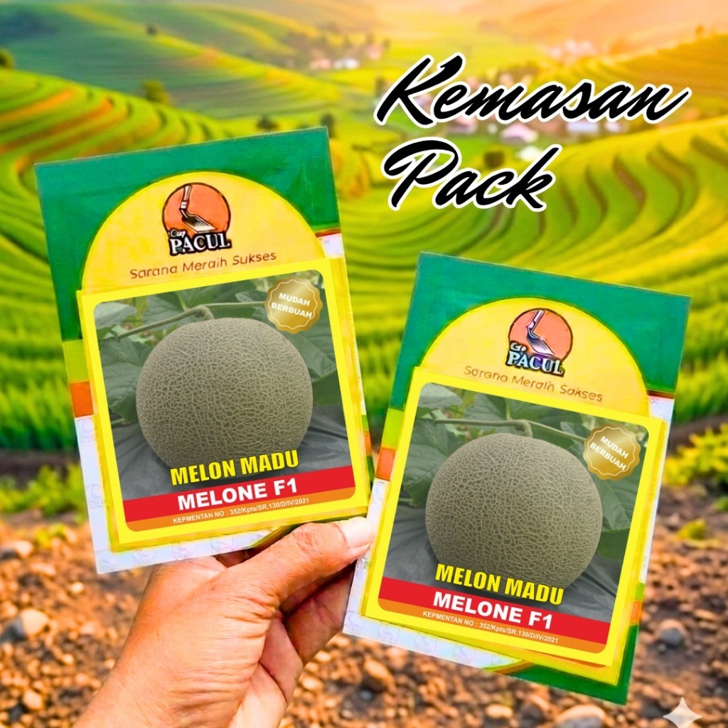 Benih Melon Tavi Melone F1 Cap Pacul Kemasan small pack 50 biji