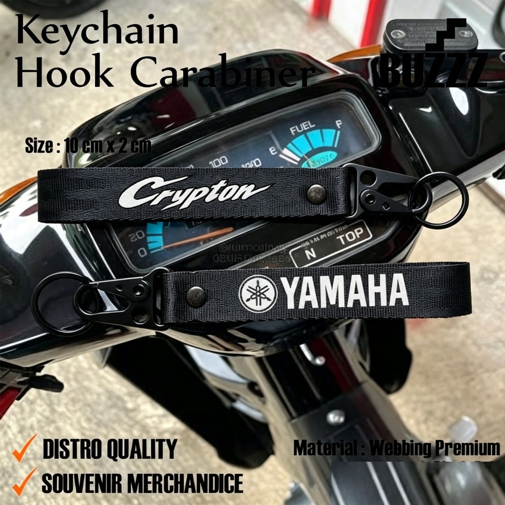 GANTUNGAN KUNCI CRYPTON - KEYCHAIN YAMAHA CRYPTON - KARABINER  YAMAHA CRYPTON