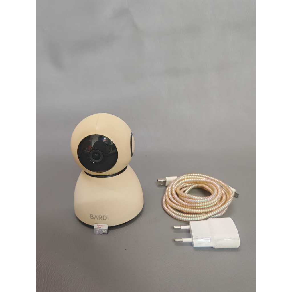 BARDI Smart Indoor PTZ IP Camera CCTV Wifi IoT Home Automation + MICROSD 128 sandisk (BRG SECOND REA
