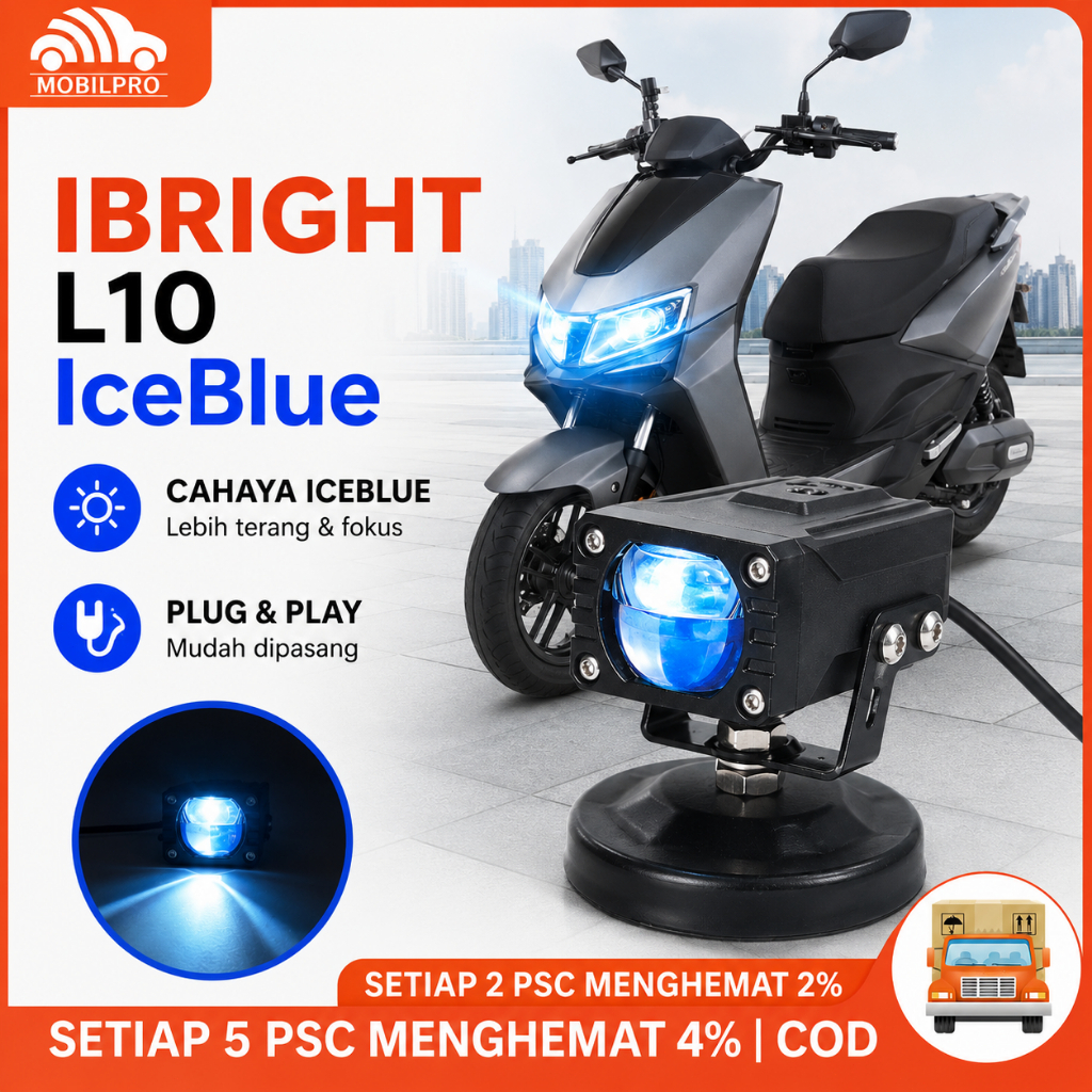 IBRIGHT Lampu Tembak L10 Ibright Full alumunium & Waterproof