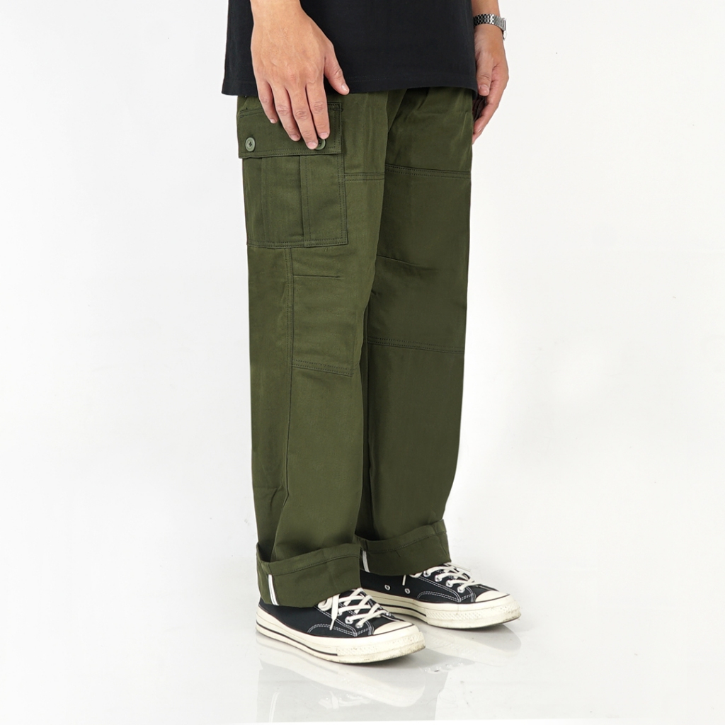 Whoopculture "Goral" Green Army Long Pants Cargo
