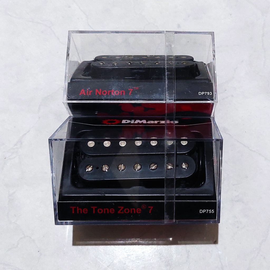 1 Set DiMarzio The Tone Zone 7 + Air Norton 7  |  DP755BK | DP793BK | Pickup Gitar | Humbucker | 7 S