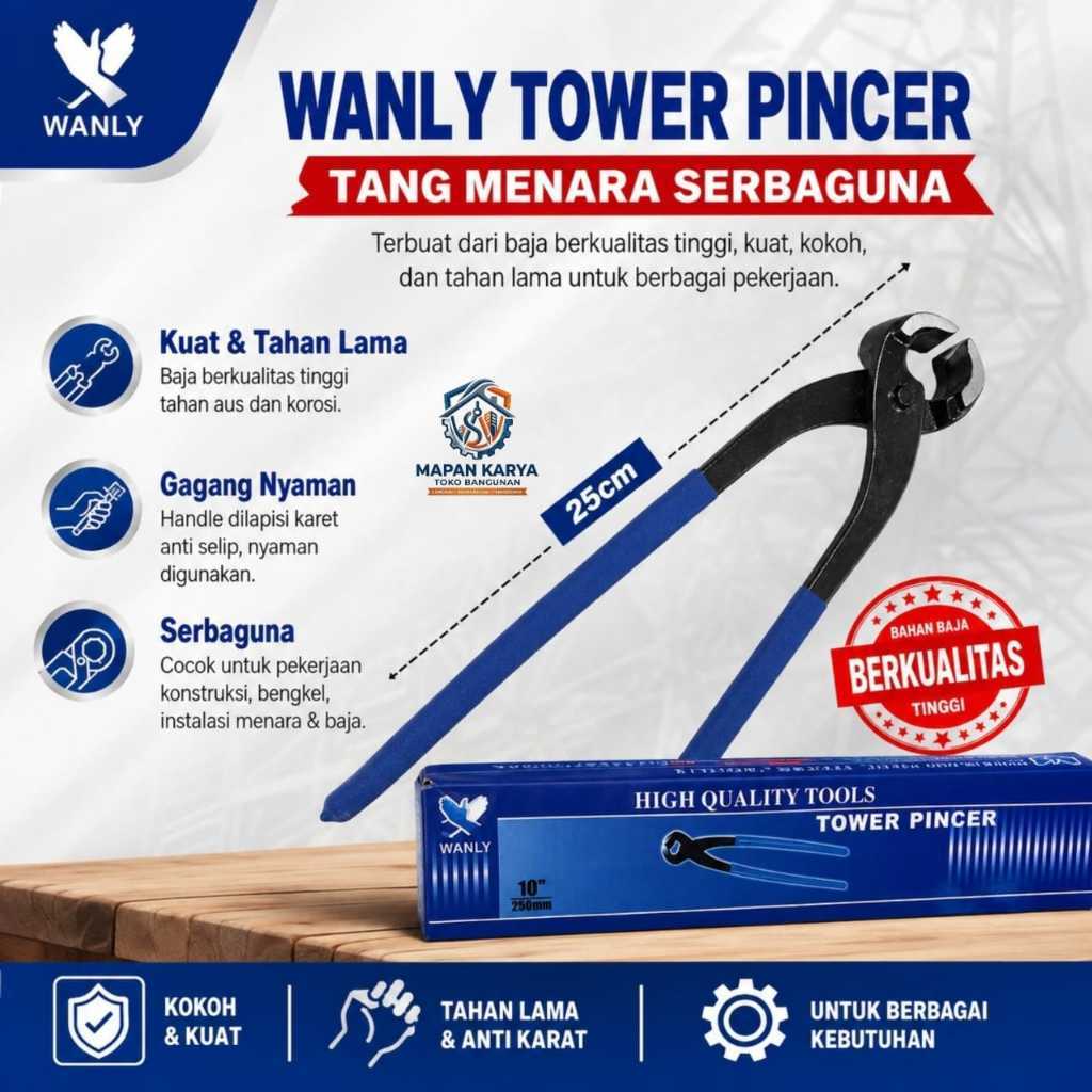 Catut wanly / Tang Kakak Tua/Gegep 10 inch