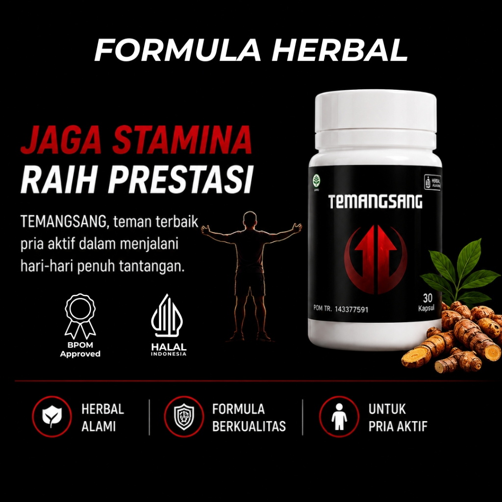 PROMO Temangsang Formula Herbal Kebugaran Harian Membantu Memelihara Stamina - Isi 30