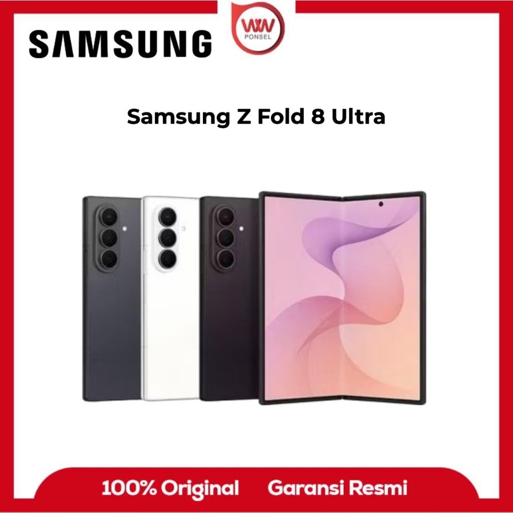HP Samsung Z Fold8 Ultra Ram 16GB Internal 1TB Garansi Resmi