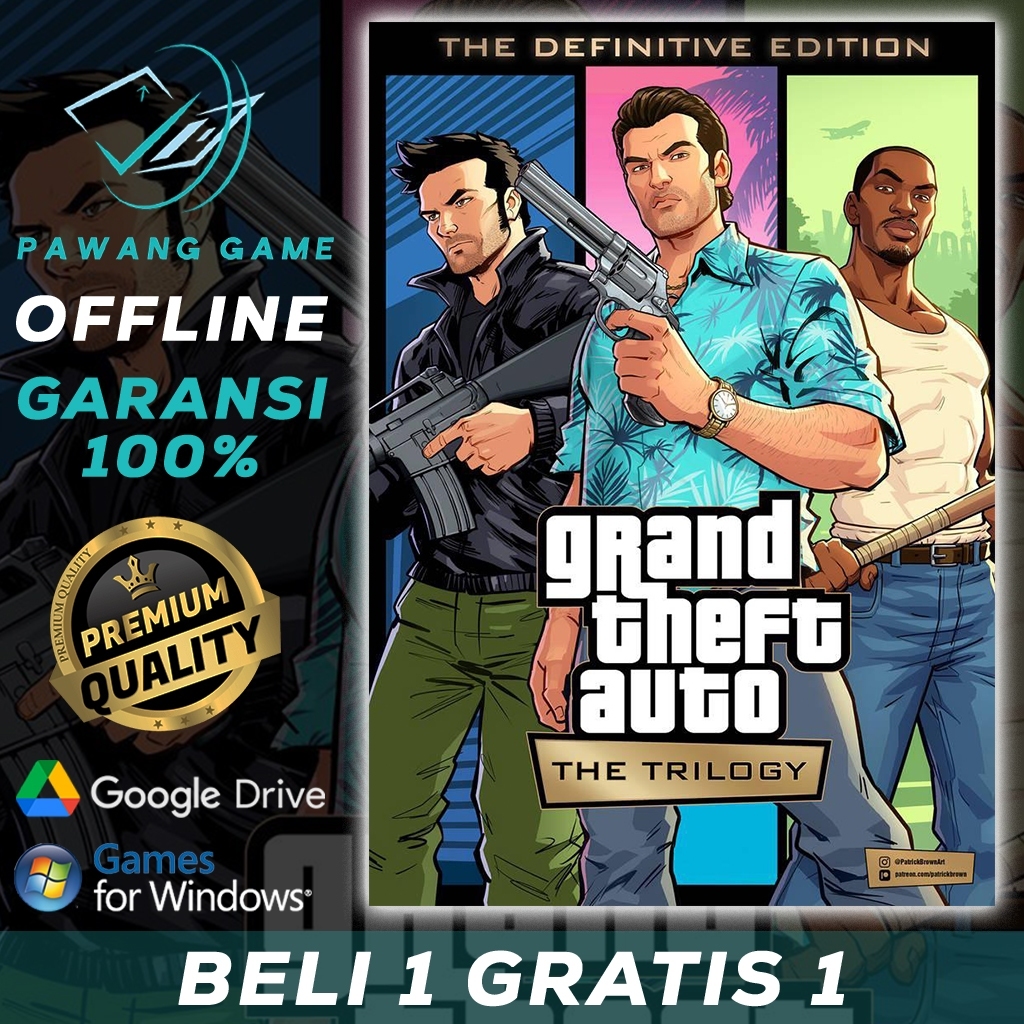 GTA The Trilogy The Definitive Edition (San Andreas, Vice City, 3) | PC GAME | LAPTOP GAME