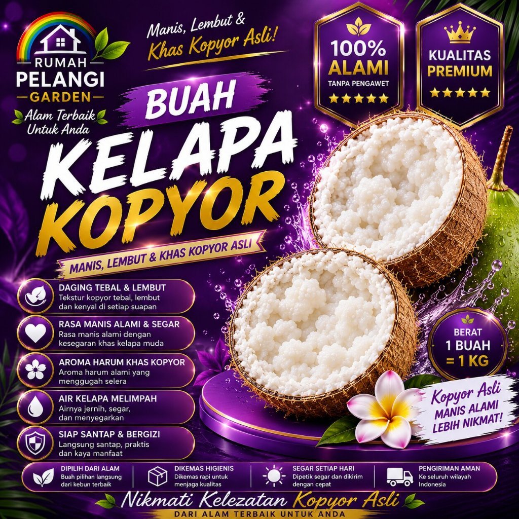 BUAH SUPER  Kelapa Kopyor Kemasan - Kelapa Kopyor Kelapa Jumbo - Kelapa Kopyor Kelapa Jelly