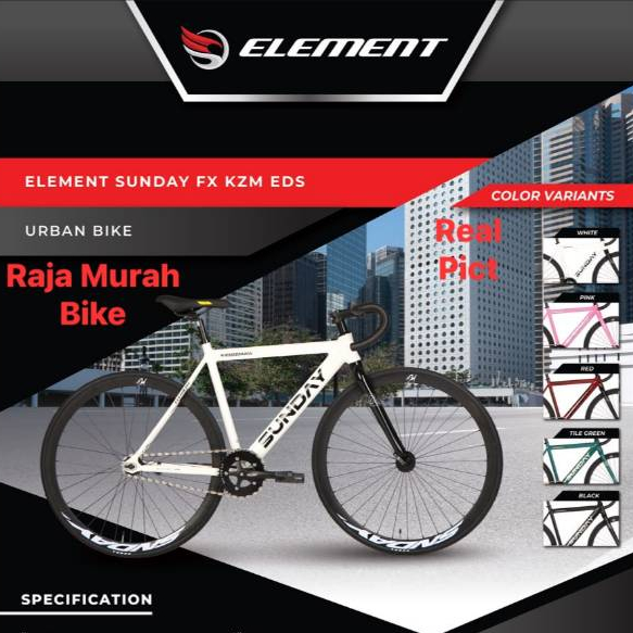 Sepeda Pixie Element Sunday KZM EDS Sepeda Element Pixie KZM EDS Sunday 700C Frame Alloy