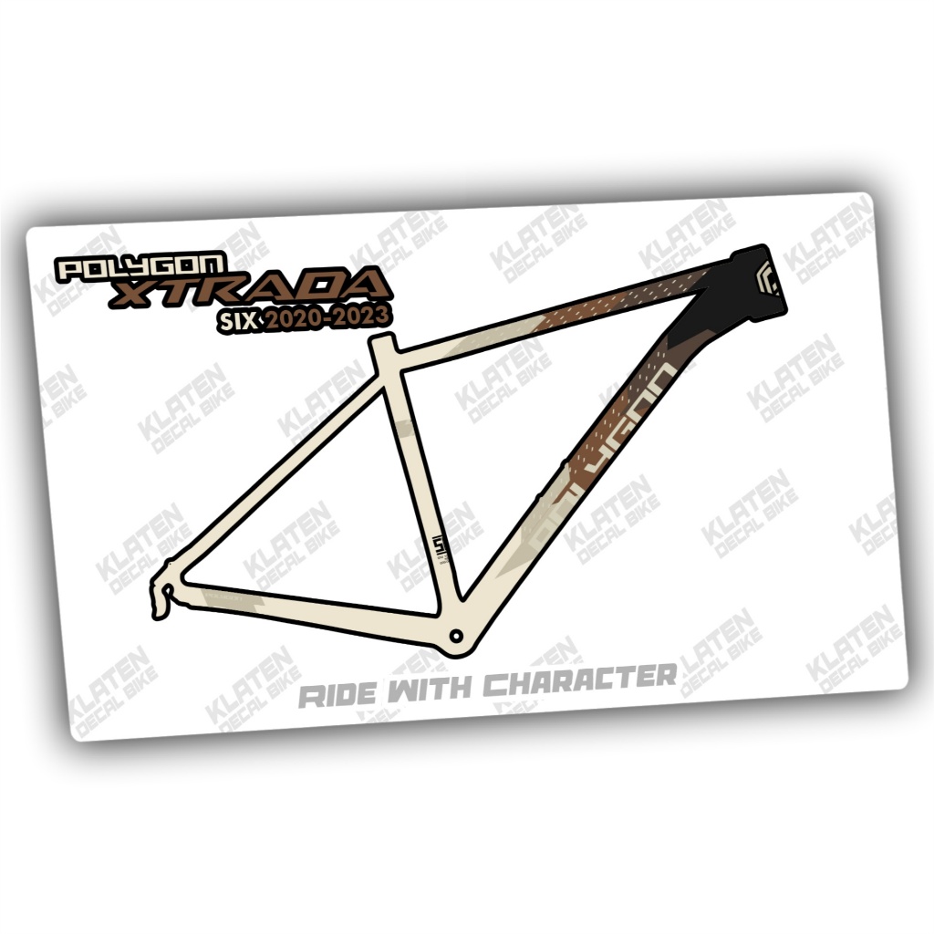 Decal Frame polygon Xtrada 6 2021 Polygon klaten Decal bike stiker sepeda