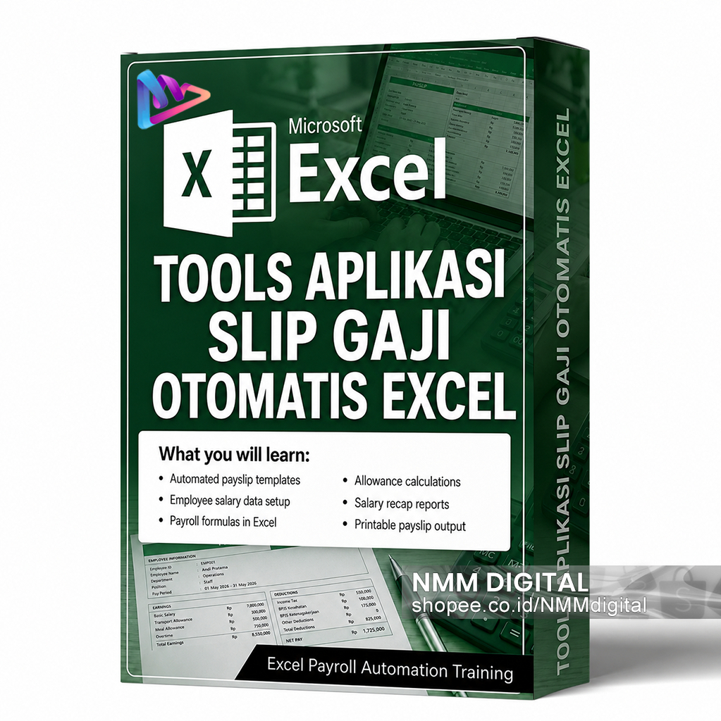 Tools Aplikasi Slip Gaji Karyawan Otomatis Excel - Slip Gaji Excel + Tutorial