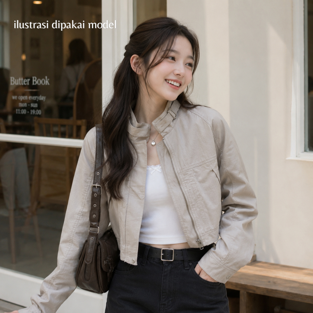 TATE London Korean Vintage Utility Jacket | Water Repellent | Cotton Nylon | Size 85