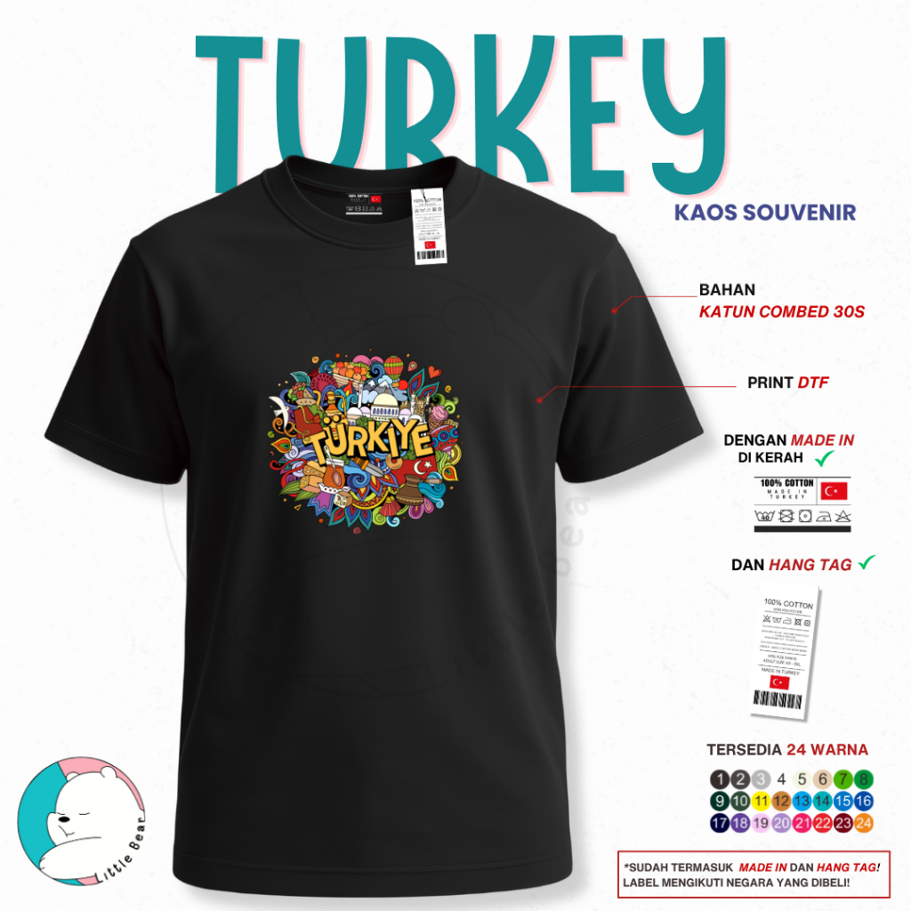 Kaos Souvenir Oleh Oleh Turki - Tshirt Souvenir Oleh Oleh Turki Type 8