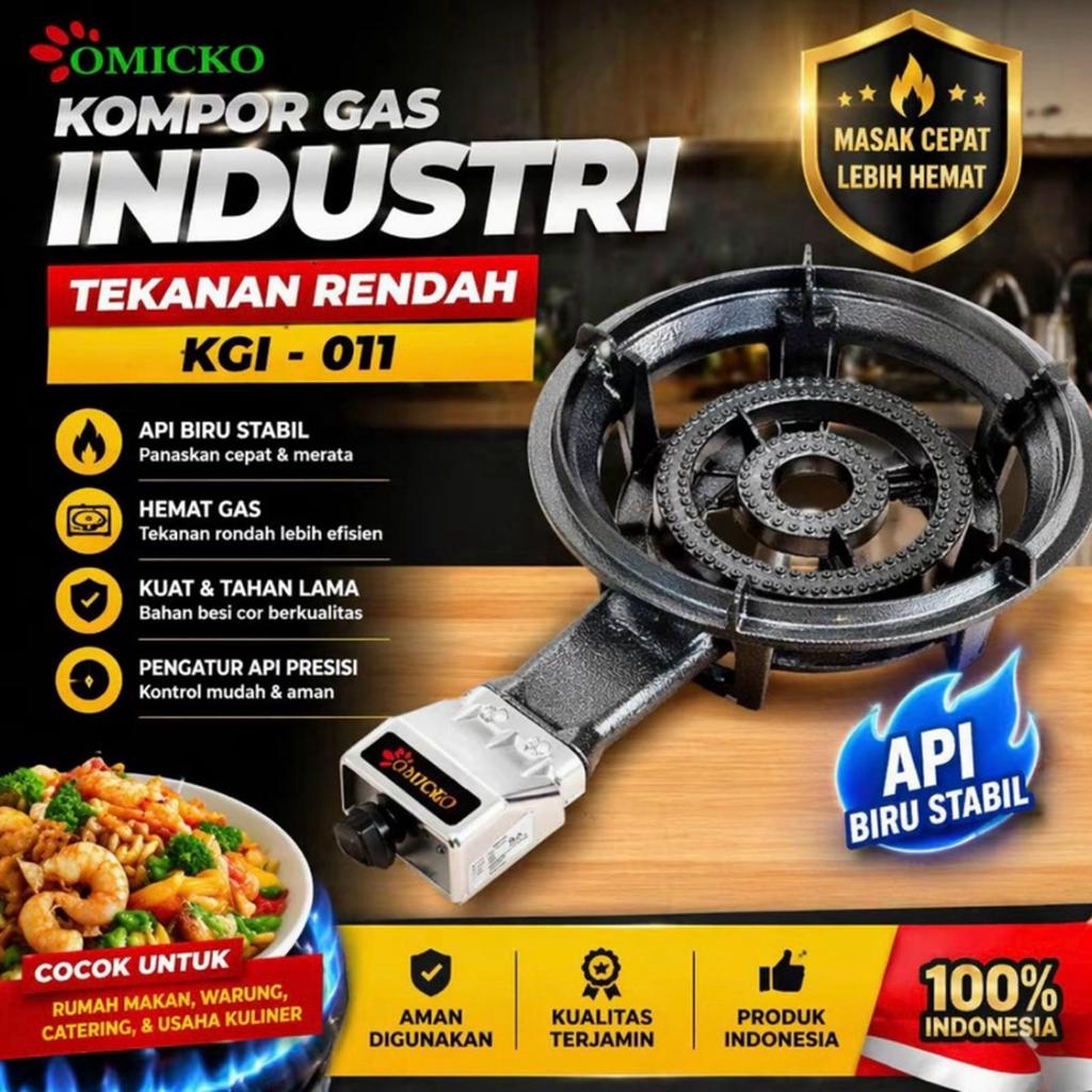 KOMPOR COR OMICKO KGI-011 1 TUNGKU TANPA BUBBLE