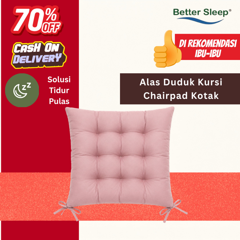 Bantal alas duduk kursi chairpad kotak Better Sleep