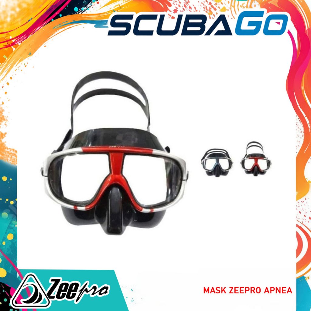 Mask Low Volume Zeepro Apnea Masker Kacamata Selam Scuba Diving Freediving Spearfishing Apnea Freedi