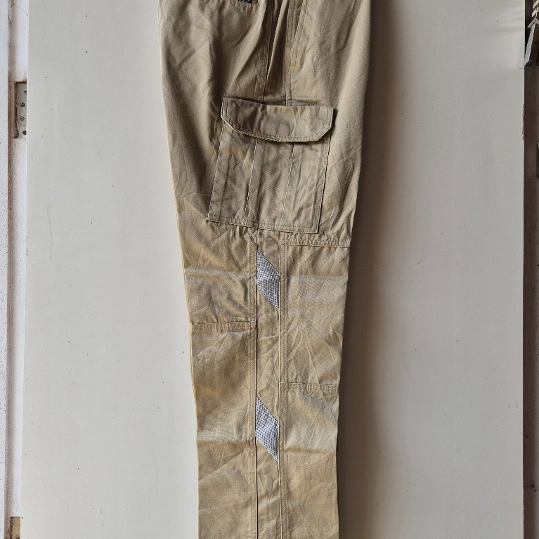 CO-COS Nobuoka No Tuck Cargo Work Pants Khaki Celana Panjang Chinos Kargo Pria Size 29