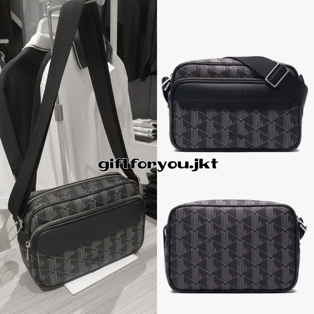 Lacos Man The Blend Grained Texture Shoulder Bag Tas Selempang Crossbody Men Cowok Laki-Laki Casual 
