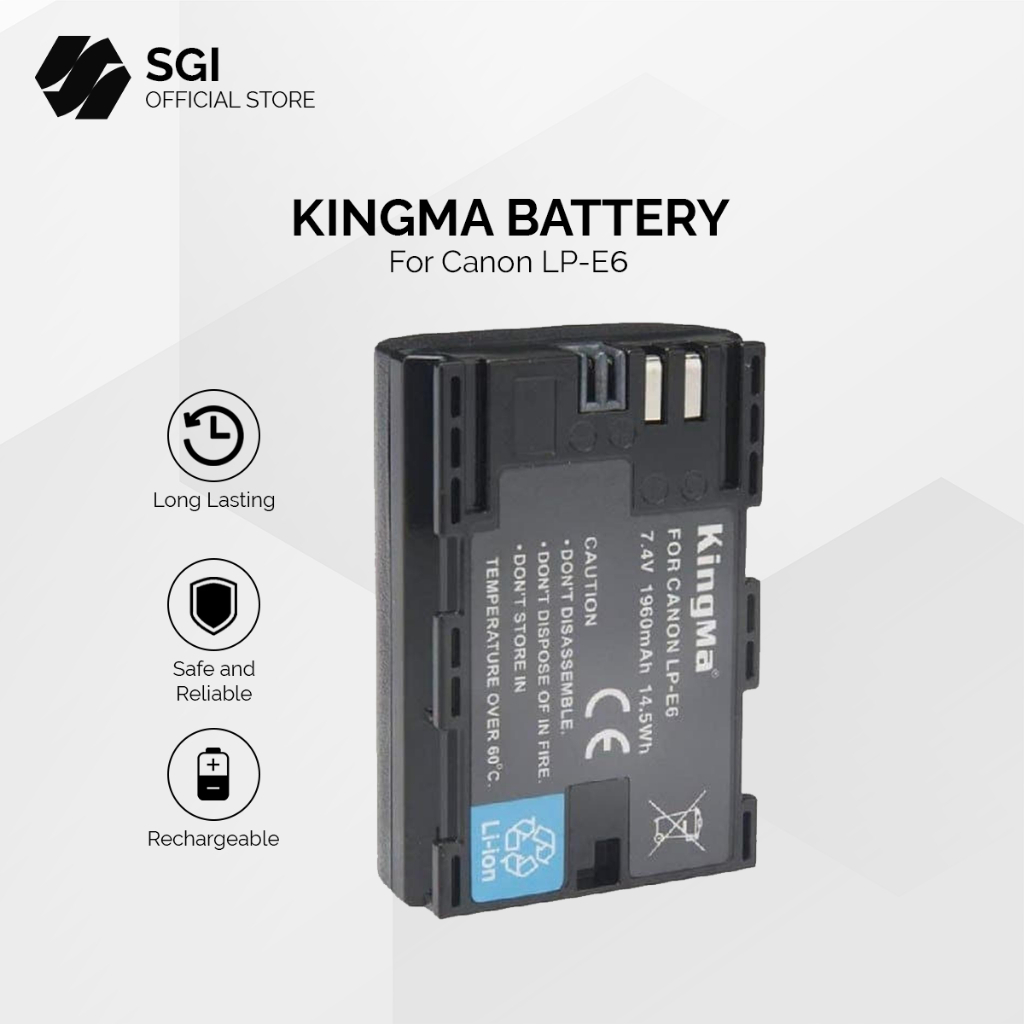 KINGMA Battery for Canon LP-E6