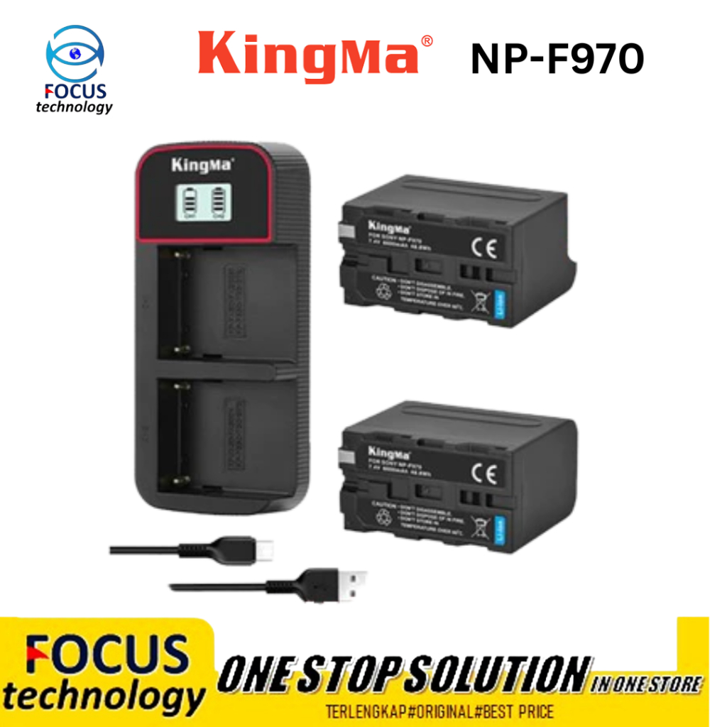 PAKET KINGMA LCD SONY F970 NP-F970 - SERI 2
