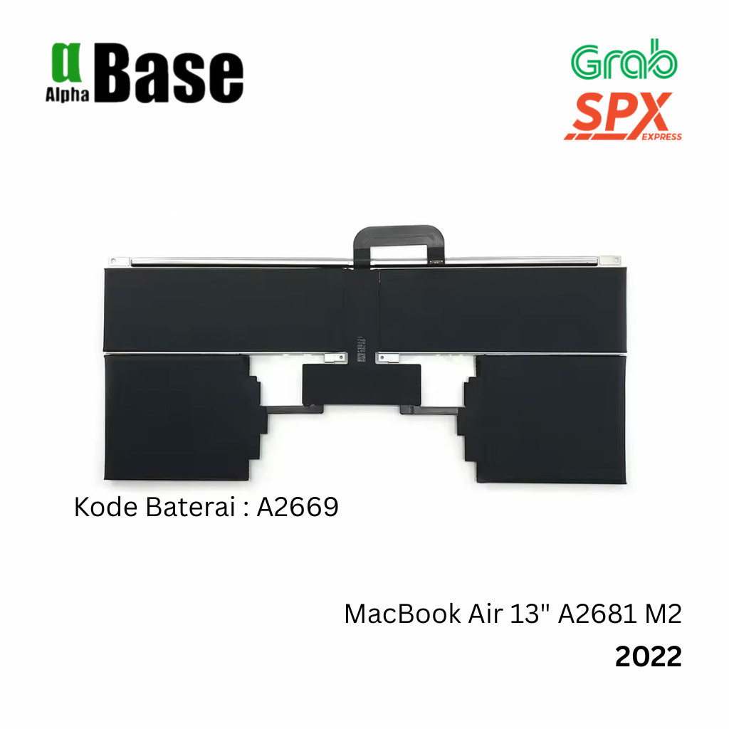 Baterai MacBook Air 13 inch A2681 M2 2022 Kode Baterai A2669