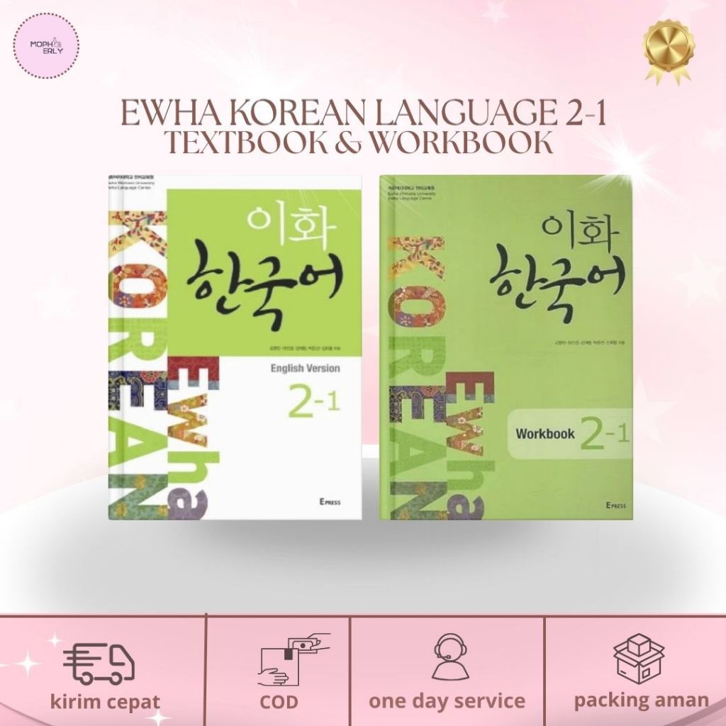 Buku Belajar Berbahasa Korea Ewha Korean Language 2.1 Textbook & Workbook