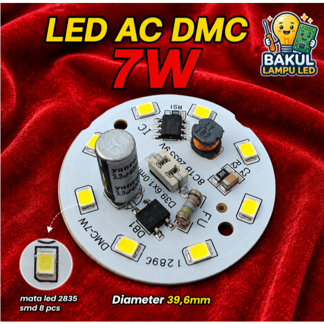 PCB LED AC (DMC) 7W ~Bakul_Lampu_Led~