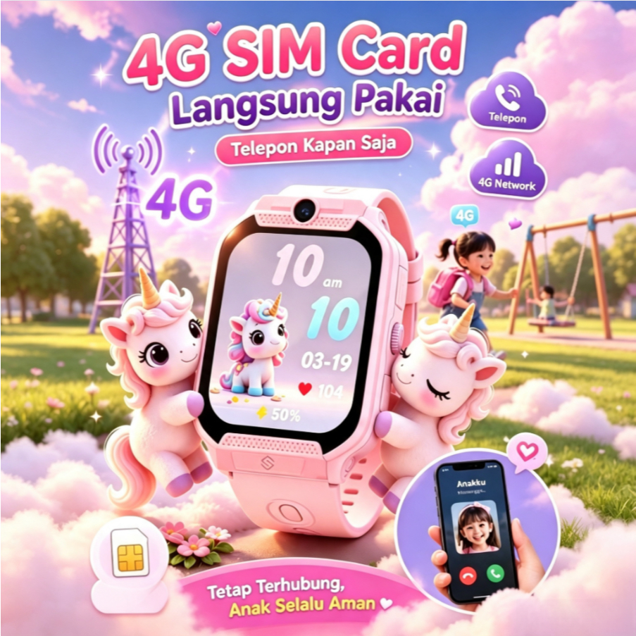 [Garansi 100% Asli] L16 Smartwatch Anak Terbaru Video Call Jernih, Anti Air IP67, GPS Lacak Akurat T