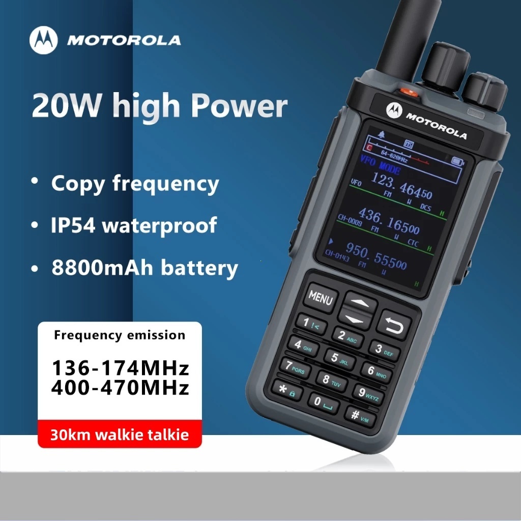 HT MOTOROLA Dua Jalan Radio 4800E radio walkie talkie 20W Daya Tinggi walkie talkie jarak jauh 30km