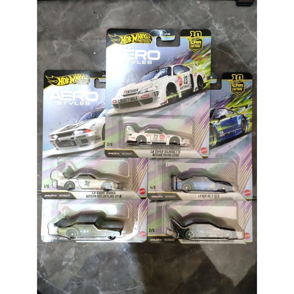 Hotwheels Premium Set Aero Styles