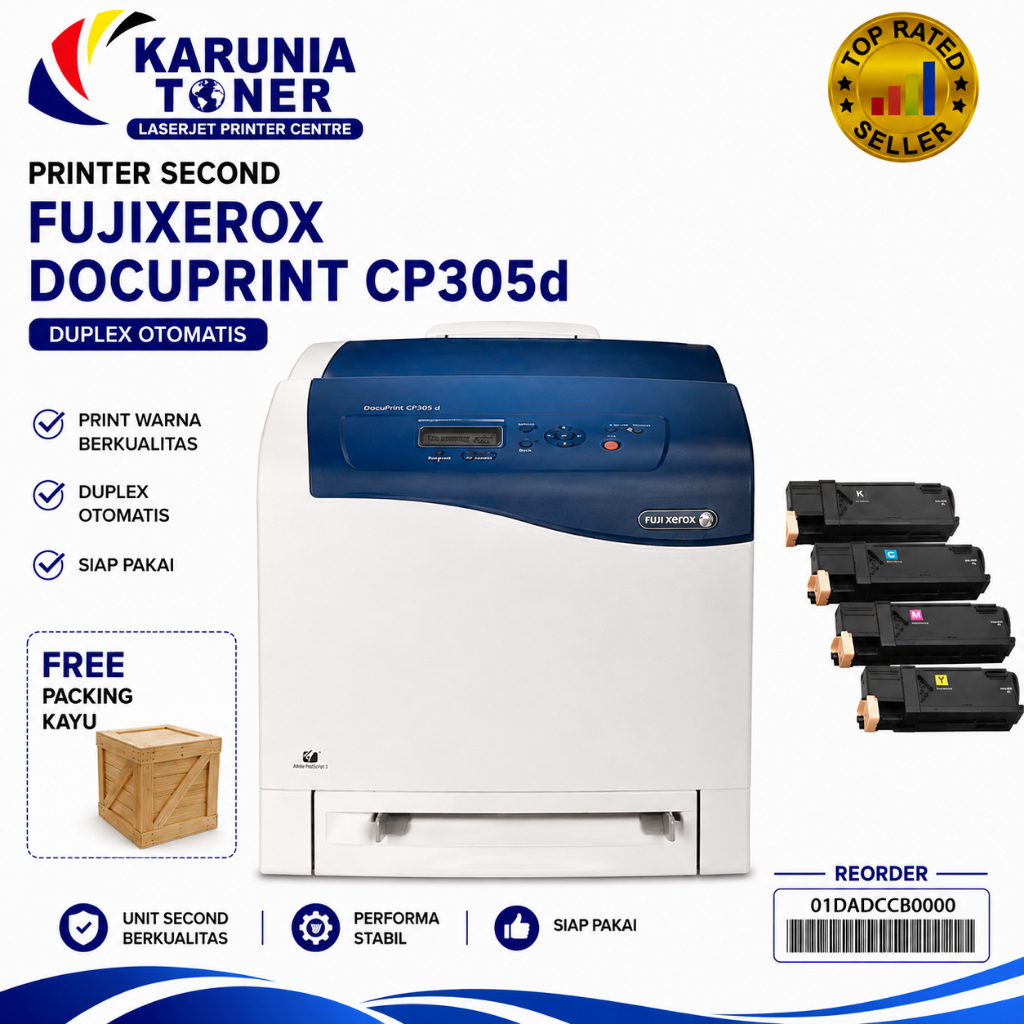 Printer Second Fujixerox Docuprint CP305d Duplex Otomatis