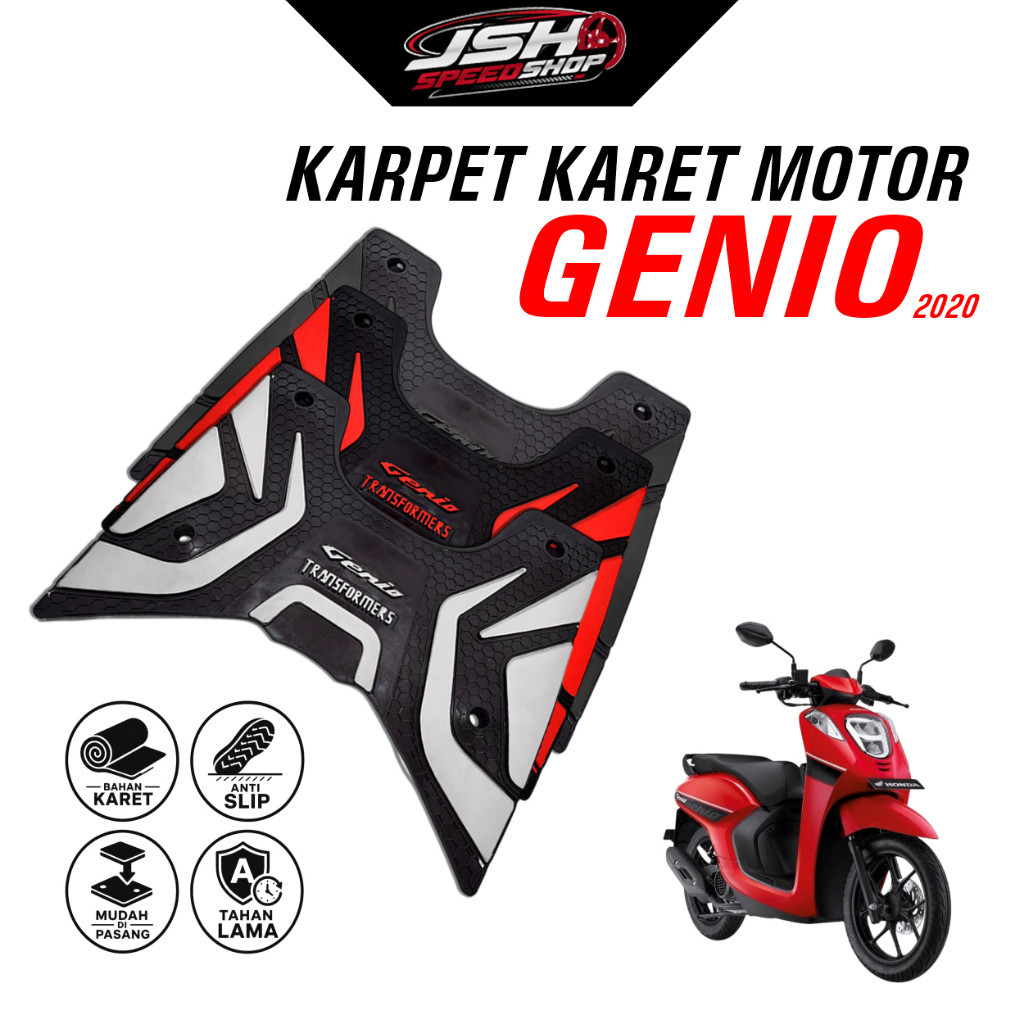 Karpet Karet Alas Kaki Freeday TNF Monster Motor Genio 2020 Anti Slip