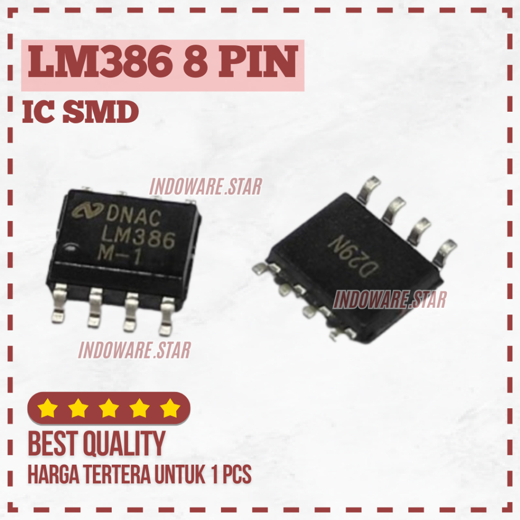 SMD - LM386 Audio Power Operational Amplifier Direct Plug Amplifier IC Chip LM386 LM386N LM 386 N LM