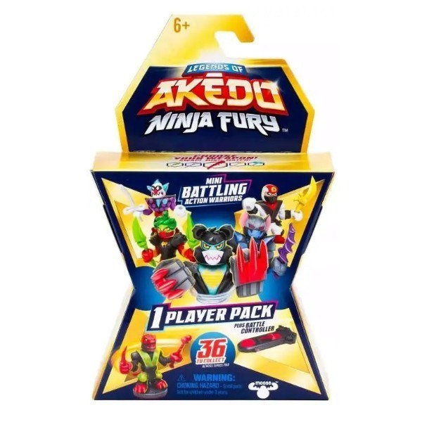 AKEDO NINJA FURY MINI BATTLING ACTION WARRIORS BLIND PACK MAINAN ANAK ACTION FIGURE AKEDO 1 PLAYER P