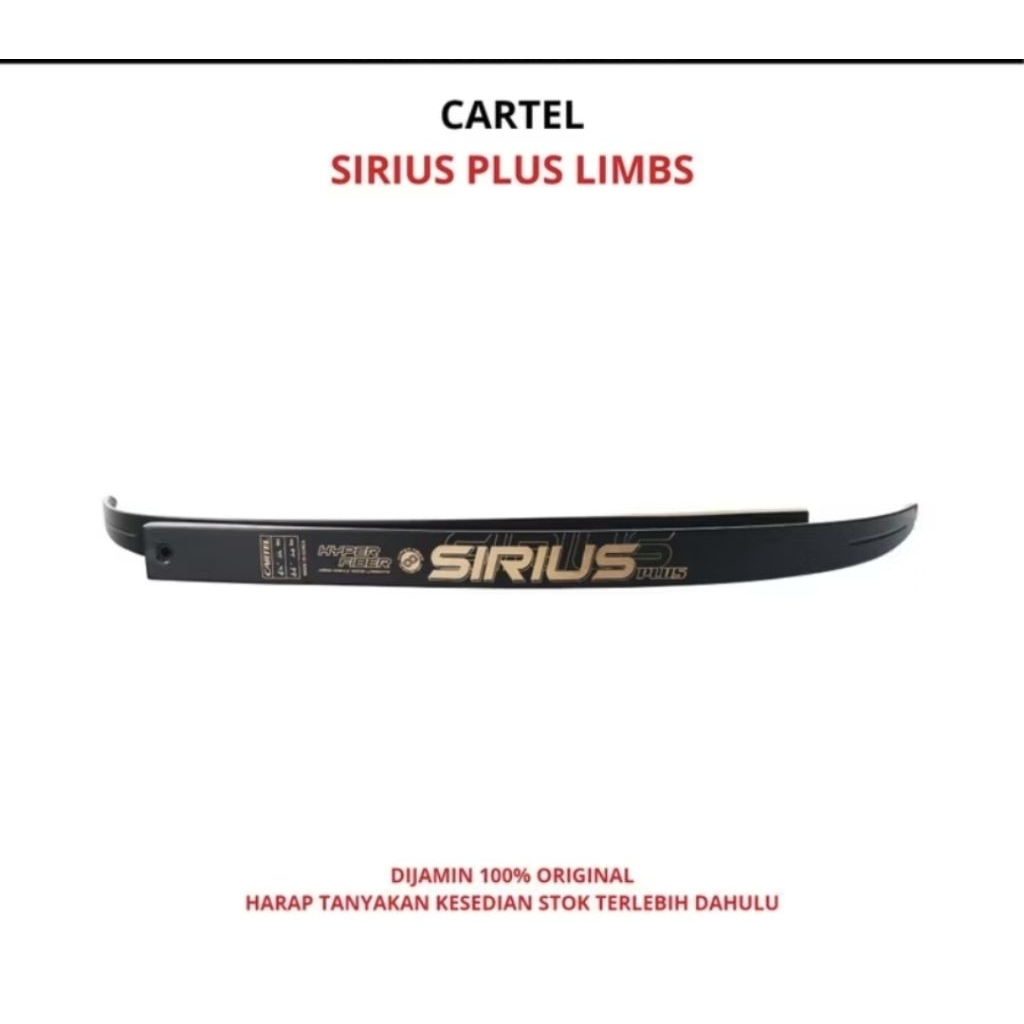 Limb / Limbs Cartel Sirius / Sirius Plus Recurve Bow / Busur Barebow