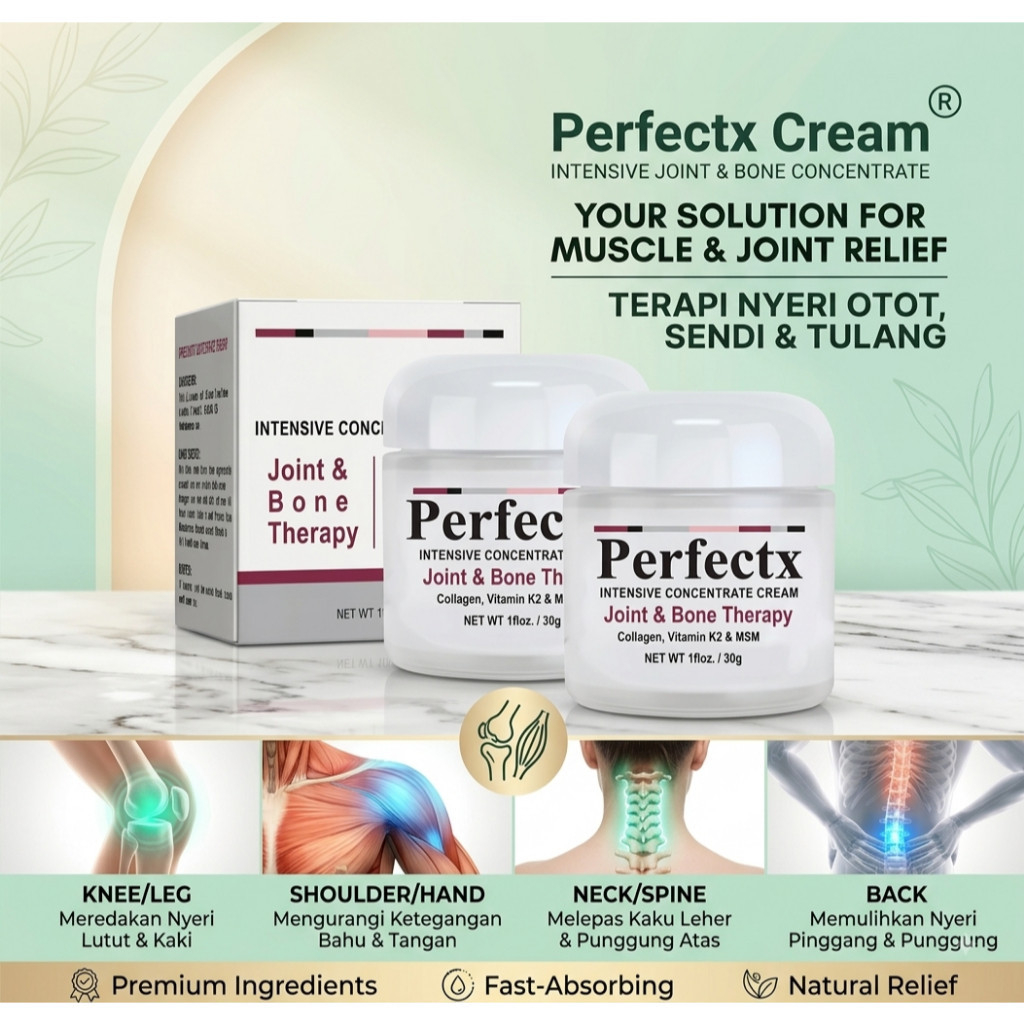 PERFECTX INTENSIVE CREAM ASAM URAT TERAPI SENDI DAN TULANG ORIGINAL