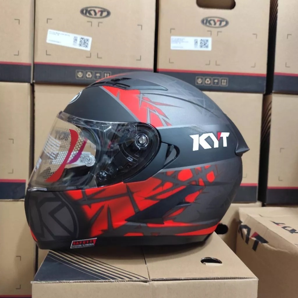 HELM KYT FALCON FR SPIKE ORIGINAL - Full Face Double Visor - ADT - Intercom Ready EQRS - M L XL