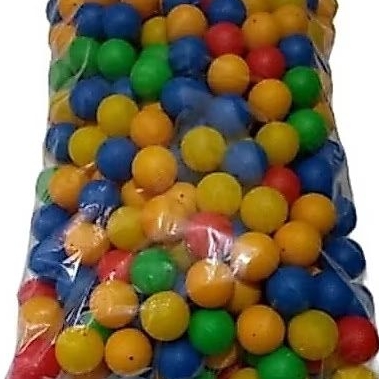 50 PCS BOLA PINGPONG PLASTIK WARNA-WARNI