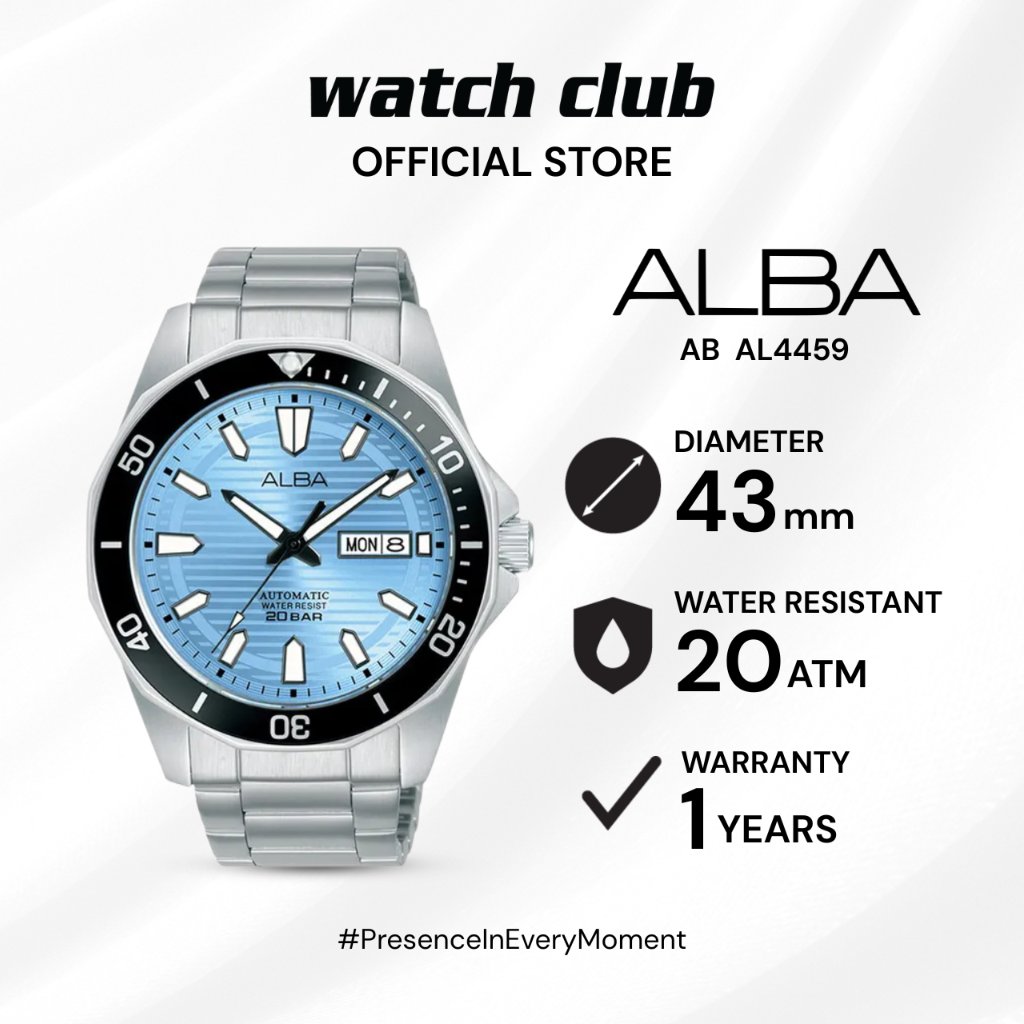 Alba - Jam Tangan PRIA Tali Stainless Steel Alba Mechanical AL4459X1 AB AL4459