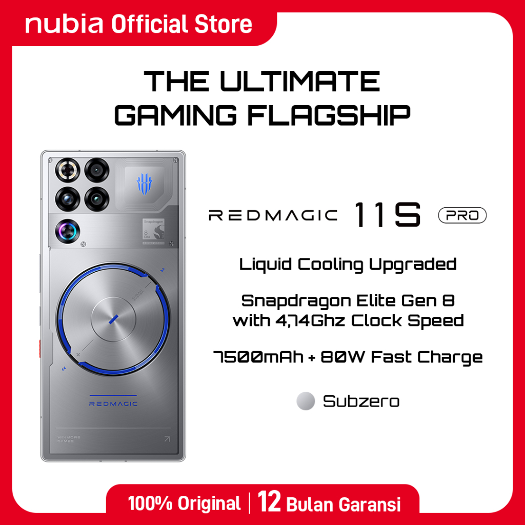 Smartphone Gaming REDMAGIC 11S Pro 5G RAM 16GB ROM 512GB